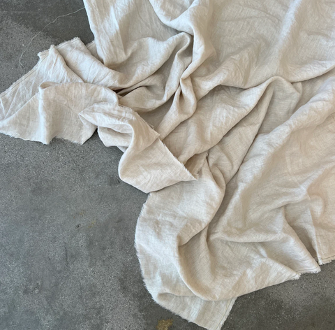 100% Linen Medium Weight - Natural