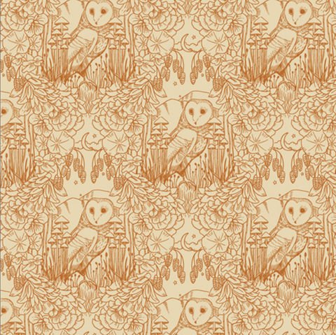 Coyote Hill by Katie O'Shea - Moonlit Guardian Sepia