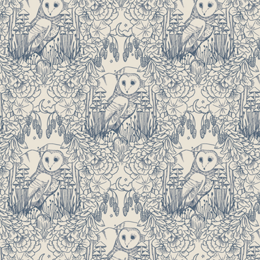 Coyote Hill by Katie O'Shea - Moonlit Garden Sky