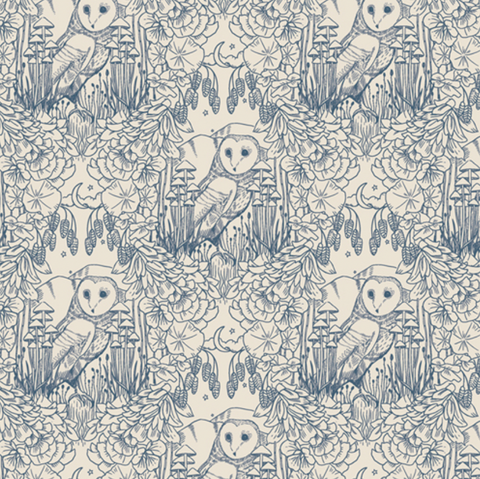 Coyote Hill by Katie O'Shea - Moonlit Garden Sky
