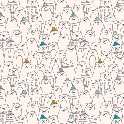 Flannel by Art Gallery Fabrics - Cozy Bears Joy