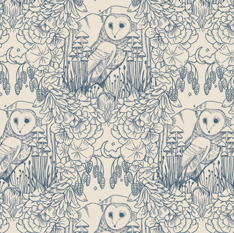 Flannel by Art Gallery Fabrics - Moonlit Guardian Sky