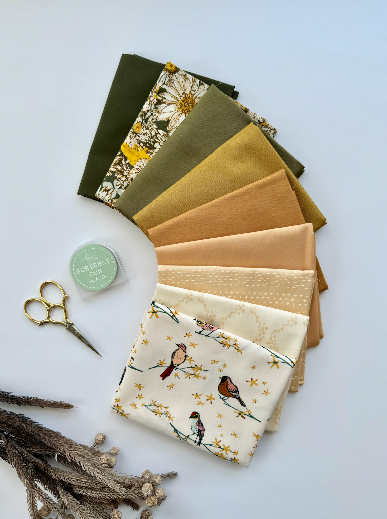 Special Thanks to Olga - Curated 9 Fat Quarter Bundle