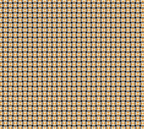 Pumpkin Licorice by Andover Fabrics - Triangle Checkerboard