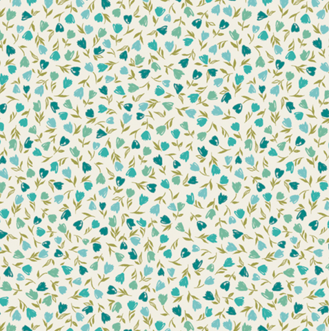 Bloomcore by Art Gallery Fabrics - Floral Frenzy Lagoon