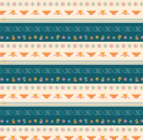Marigold Flutter Bound 2.5" Binding