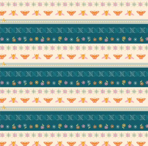 Marigold Flutter Bound 2.5" Binding
