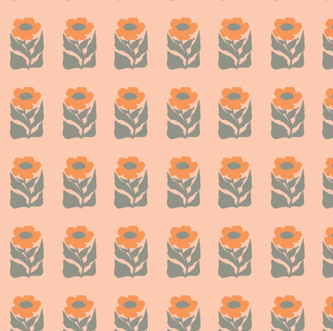 Tangerine by AGF Studio - Petalled Stamp