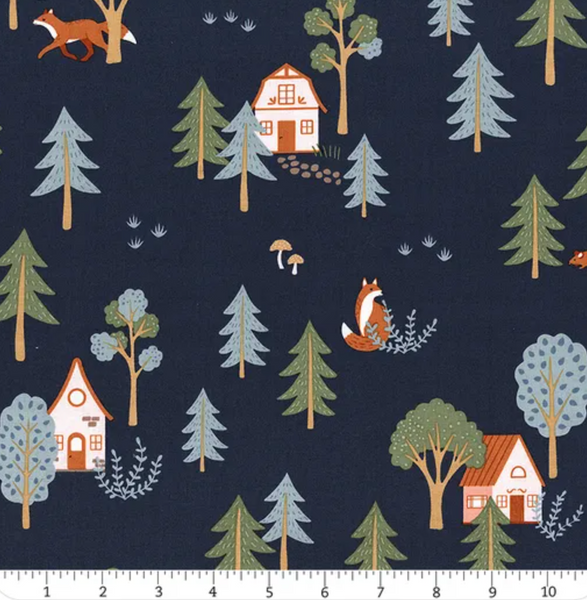 Pre-Order Forest Village by Riley Blake - Midnight