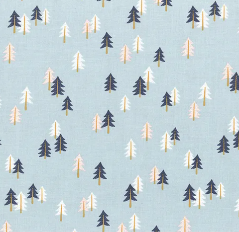 Forest Village by Riley Blake - Sky Spruce
