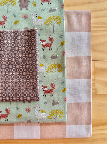 Deer Mr Fox Wholecloth Quilt Kit - Crib/Baby Size