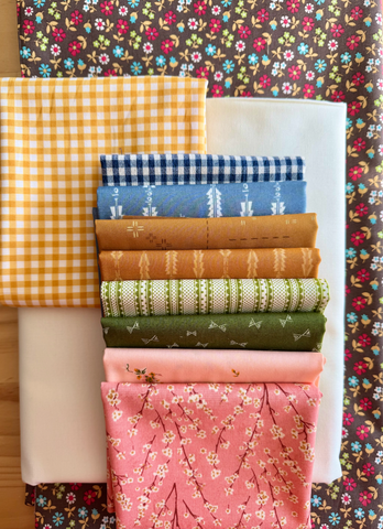 Suzy Quilts Fat Quarter Stars Throw Size Quilt Kit - Cottage Corner