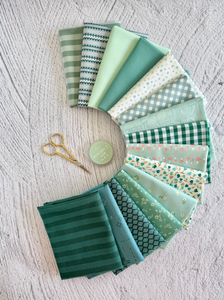 Green Dream- Curated 15 Fat Quarter Bundle