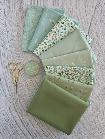 Greens Grotto - Curated 8 Fat Quarter Bundle