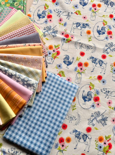 Big Patch Quilt Kit with Backing - Throw Size