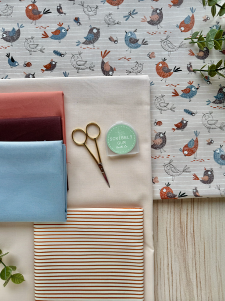 Little Flowers Quilt Fabric Kit - Baby Size