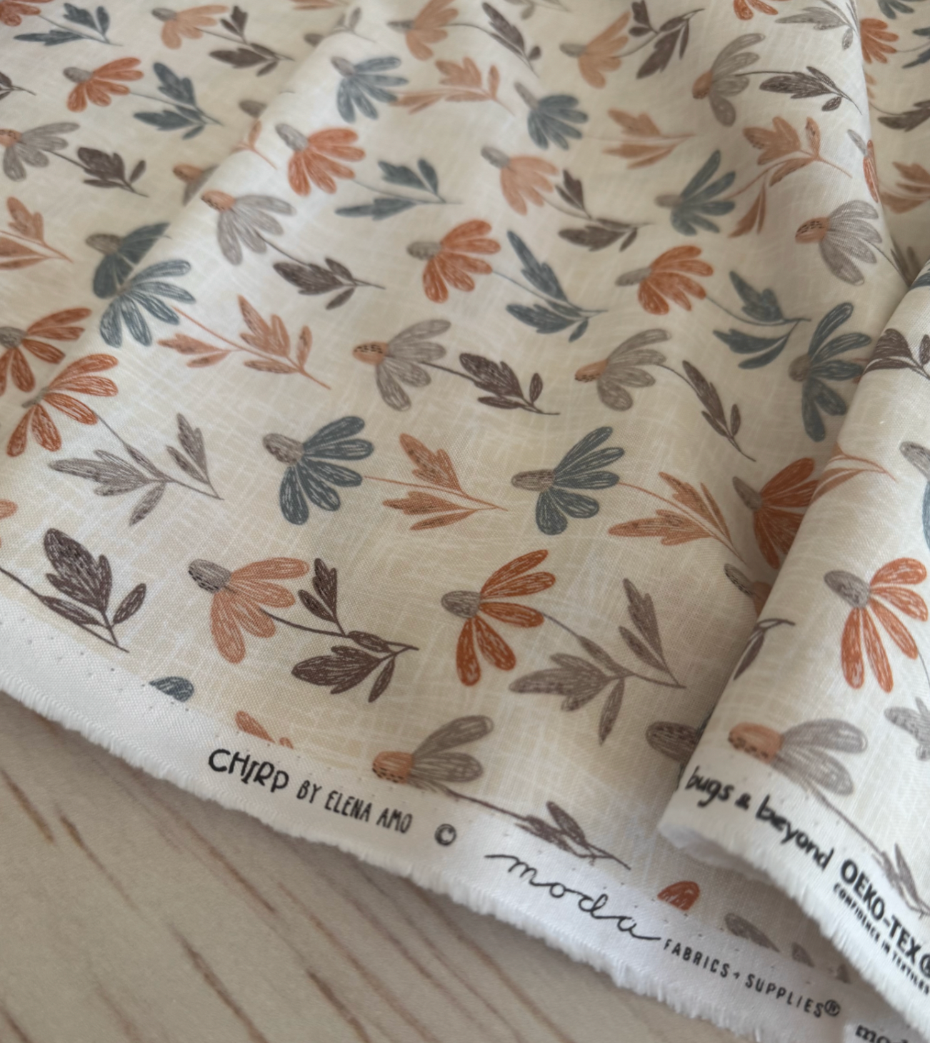 100% Cotton Fabric by the 1/2 Metre - Chirp by Moda