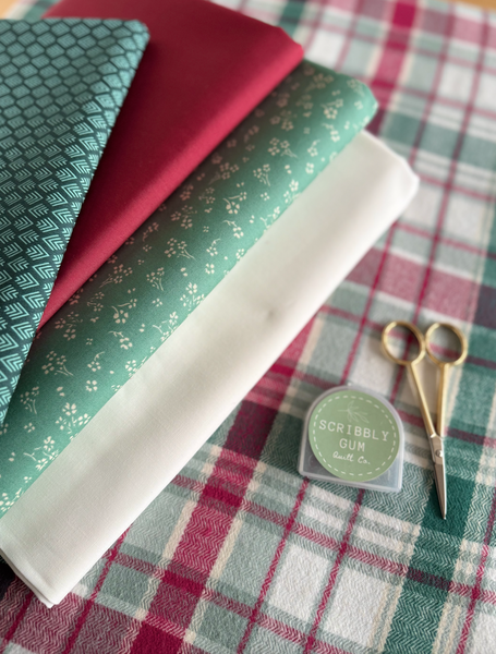 100% Cotton Fabric Quilt Kit - Three Colour Double Irish Chain - Large Throw