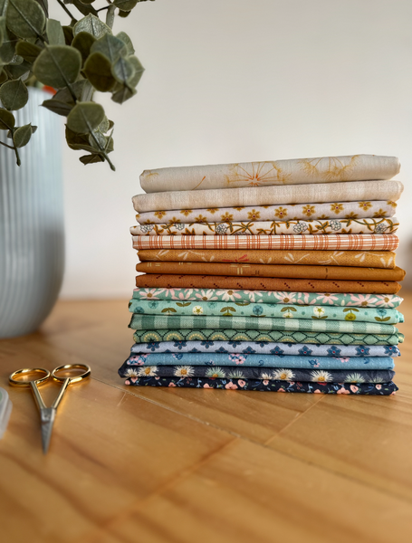 100% Cotton Quilting Fabric 16 Fat Quarter Bundle - Amby