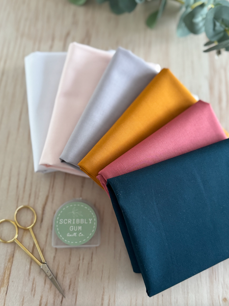 100% Cotton Quilting Fabric 6 Half Yard Bundle
