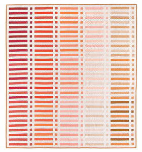 Lo and Behold Stitchery’s ‘Rhythm Quilt' fabric bundle kit - small throw size  (Bella, Kona and Devonstone solids)