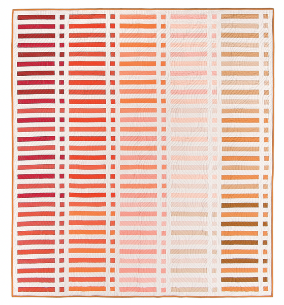 Lo and Behold Stitchery’s ‘Rhythm Quilt' fabric bundle kit - small throw size  (Bella, Kona and Devonstone solids)
