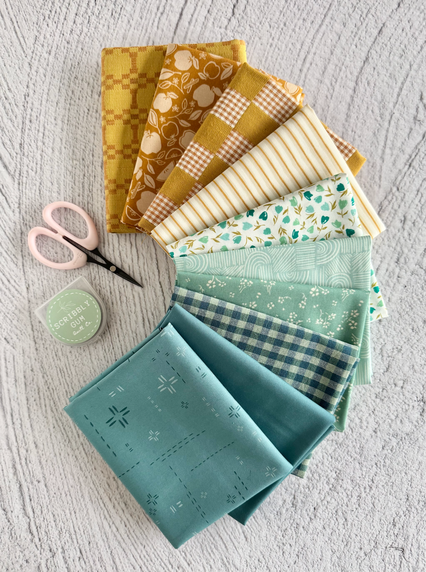 Blinky Beach  - Curated 10 Fat Quarter Bundle