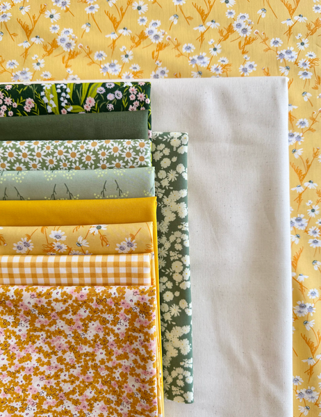 Suzy Quilts Fat Quarter Stars Throw Size Quilt Kit - Little Daisies