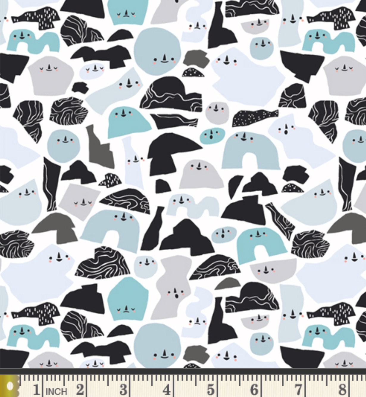 100% Cotton Fabric by the 1/2 Metre - Arctic Tale by AGF Cotton Fabric
