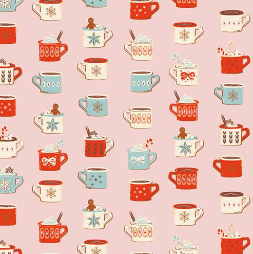 Christmas in the Cabin by Art Gallery Fabrics - Mugfuls of Joy