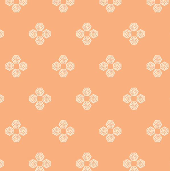 Fusion Nectarine Droplet Petal - Backing