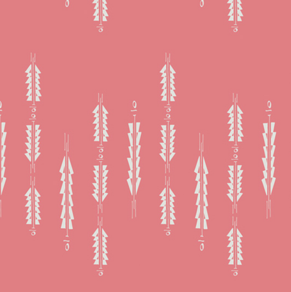 Aura Fletchings Rose Backing Fabric - Backing