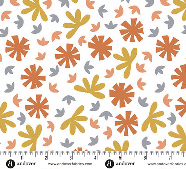 100% Cotton Fabric by the 1/2 Metre - Conway Cottage by Andover