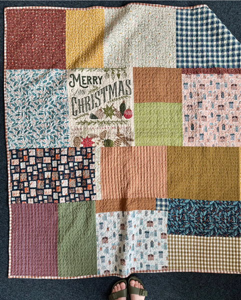 Christmas Big Patch Quilt - Throw Size