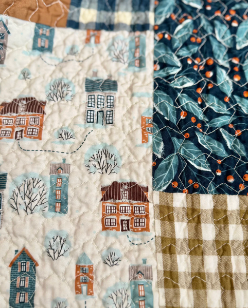 Christmas Big Patch Quilt - Throw Size