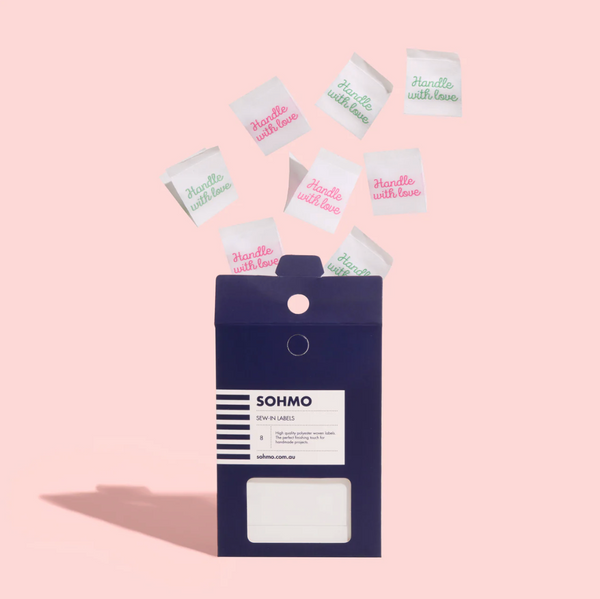Sohmo Sew In Labels - Handle with Love