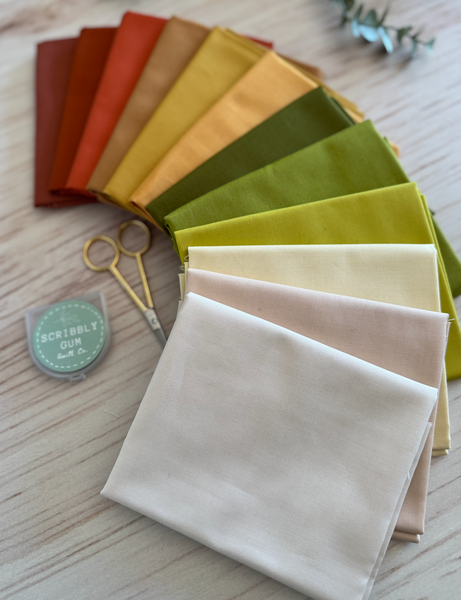 Snowflake Solids - Curated 12 Fat Quarter Bundle