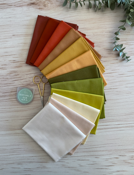 Snowflake Solids - Curated 12 Fat Quarter Bundle