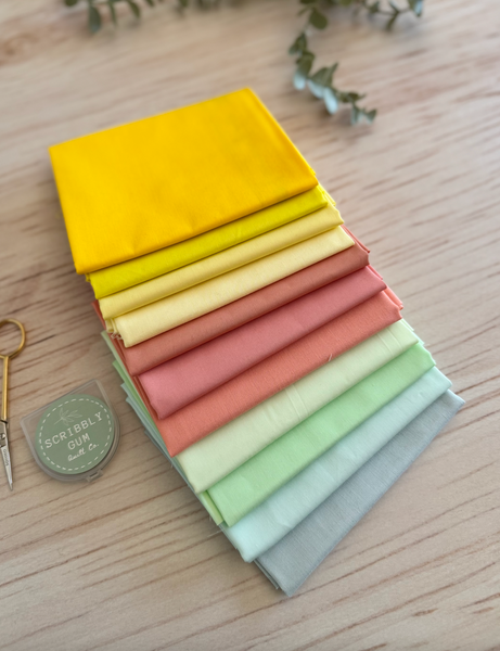 Snowflake Solids - Curated 11 Fat Quarter Bundle