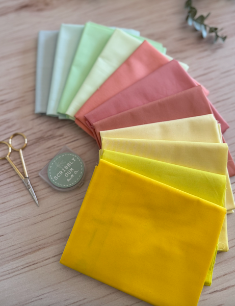 Snowflake Solids - Curated 11 Fat Quarter Bundle