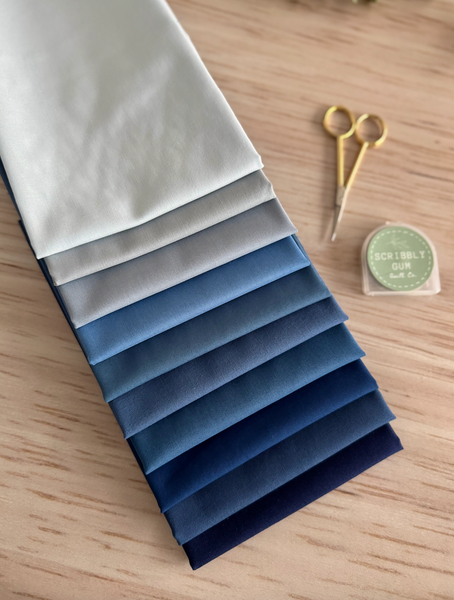 The Blues - 10 Fat Quarter Bundle