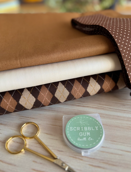 Double Irish Chain Quilt Kit with Backing - Large Throw Size