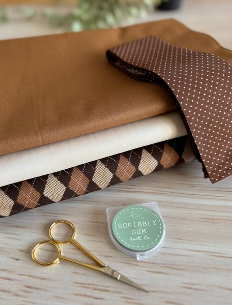 Double Irish Chain Quilt Kit with Backing - Large Throw Size