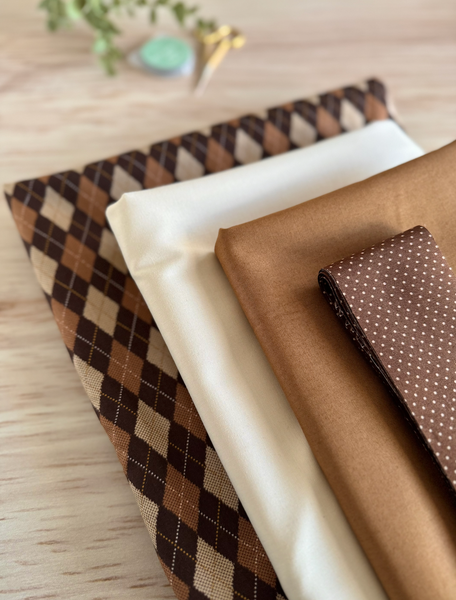 Double Irish Chain Quilt Kit with Backing - Large Throw Size