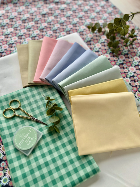 Little Flowers Quilt Fabric Kit - Throw Size