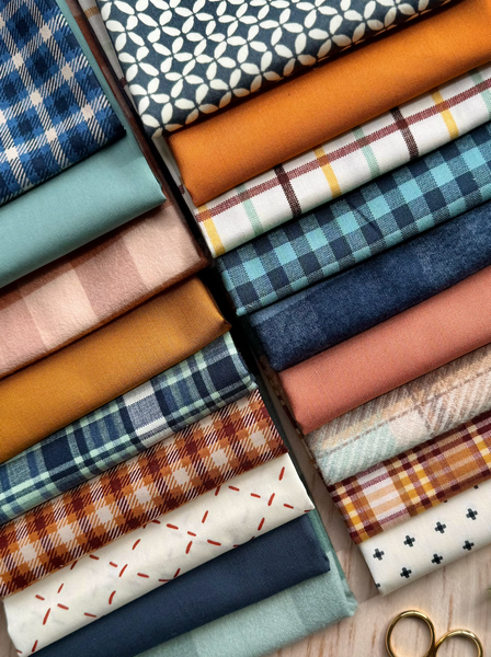 Grandad's Pyjamas - Curated 18 Fat Quarter Fabric Bundle