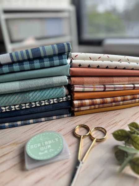 Grandad's Pyjamas - Curated 18 Fat Quarter Fabric Bundle