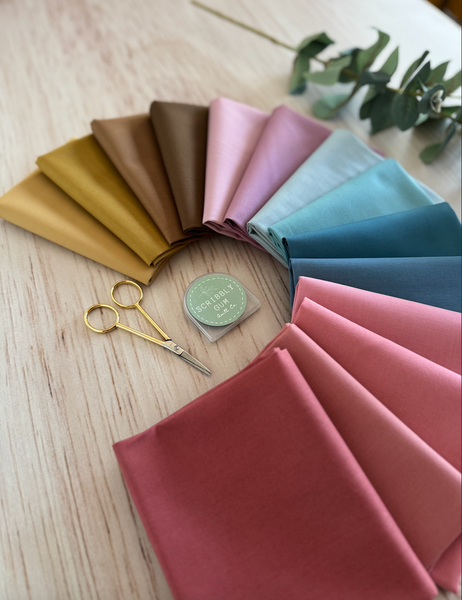 100% Cotton Quilting Fabric 14 Fat Quarter Bundle - Arkaroola