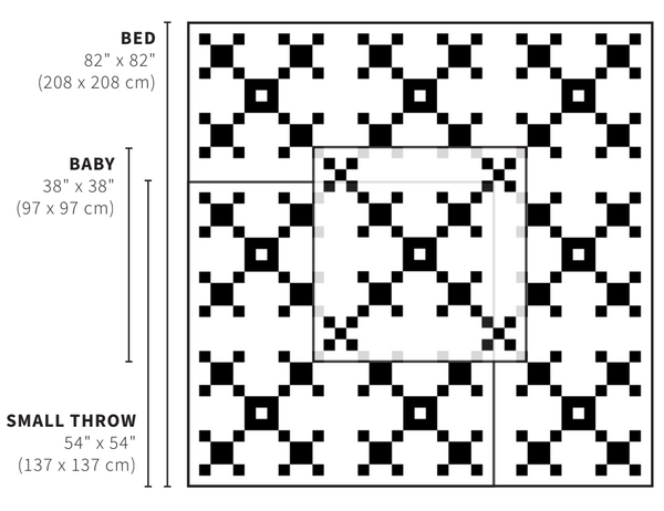 Scandi Quilts Norwegian Chain Quilt Kit - Three Sizes