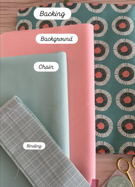 Flowers Irish Chain by Joz Makes Quilts - Square Baby